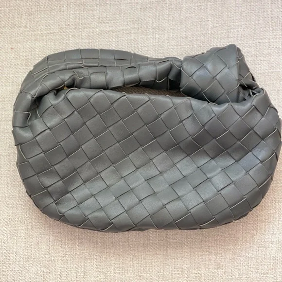 COPY - Bottega Veneta Jodie Hobo Bag Mini Gray Leather - Picture 4 of 6